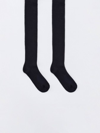 базовые колготки в рубчик для девочек - колготки