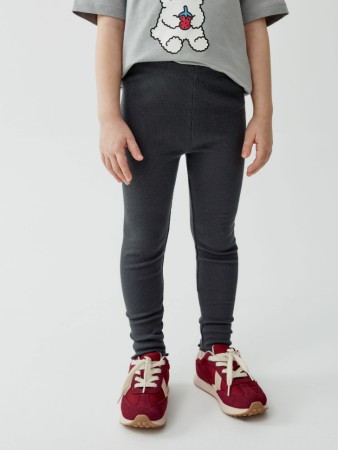 базовые леггинсы в рубчик для девочек фотография