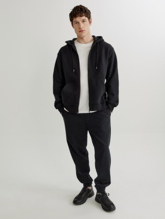 базовые трикотажные джоггеры со средней посадкой - мужская одежда, обувь и аксессуары из футера 