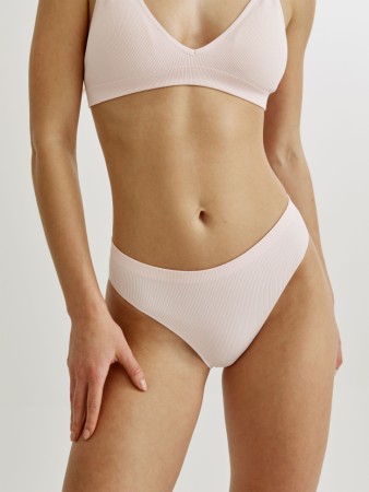 базовые трусы-слипы из меланжевого трикотажа в рубчик - женская одежда, обувь и аксессуары меланж 