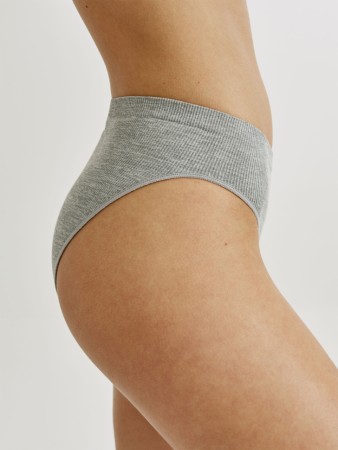 базовые трусы-слипы из меланжевого трикотажа в рубчик - женская одежда, обувь и аксессуары меланж 