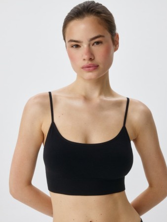 базовый бесшовный бюстгальтер-топ - женская одежда бесшовная 