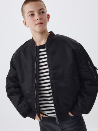 базовый бомбер оверсайз детский - детская одежда, обувь и аксессуары для всех возрастов нейлоновая 