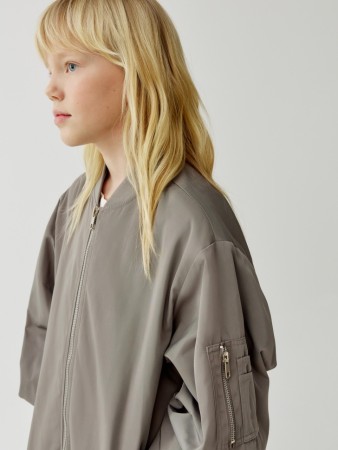 базовый бомбер оверсайз для девочек - куртки