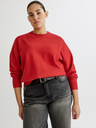 базовый джемпер оверсайз - женские джемперы, свитеры и кардиганы с длинным рукавом 