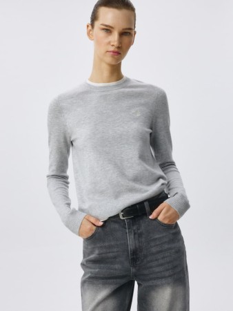 базовый джемпер с содержанием шерсти - женская одежда с вырезом 