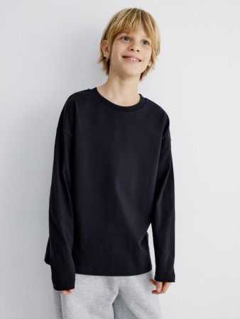 базовый лонгслив детский - детские лонгсливы для мальчиков 