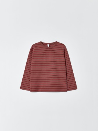 базовый лонгслив в полоску детский фотография
