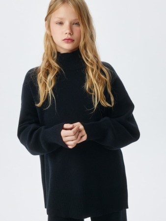 базовый свитер оверсайз для девочек - детские свитеры вязаные 