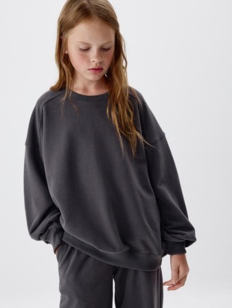базовый свитшот оверсайз детский - детская одежда, обувь и аксессуары для всех возрастов бархатная 