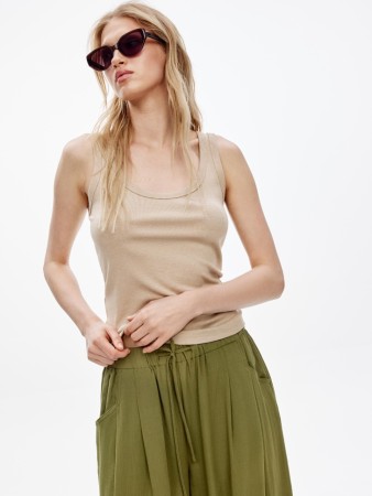 базовый топ эми в рубчик - женские топы и майки