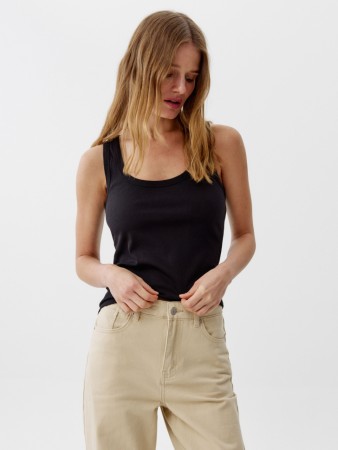 базовый топ эми в рубчик - женские топы и майки