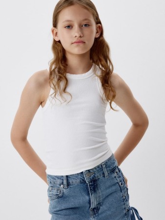 базовый топ в рубчик для девочек - детская одежда, обувь и аксессуары для всех возрастов для школы 