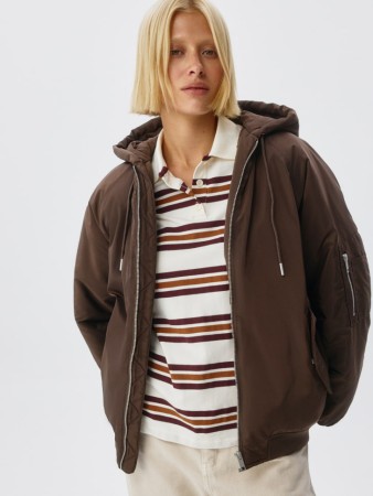 базовый утепленный бомбер - женская верхняя одежда