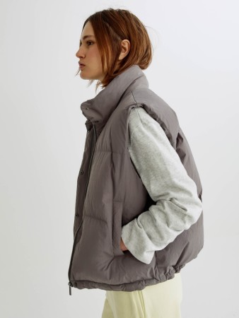 базовый утепленный жилет - жилеты с воротником 