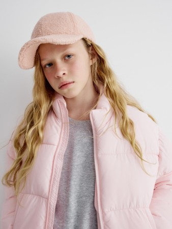 бейсболка из искусственного меха для девочек - детские аксессуары меховые 