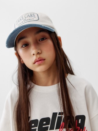 бейсболка с вышивкой для девочек - детские головные уборы для девочек 