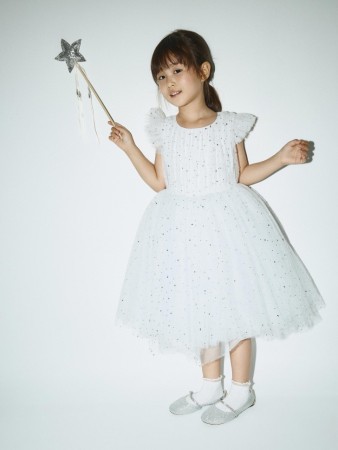 белое пышное платье со стразами для девочек - платья и сарафаны на застежке 