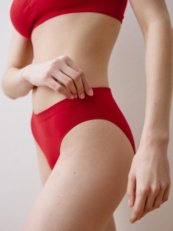 бесшовные трусы-слипы - женское нижнее белье бархатое 