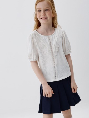 блузка с коротким рукавом для девочек фотография
