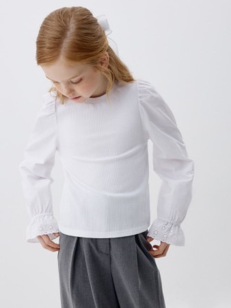 блузка с пышными рукавами для девочек фотография