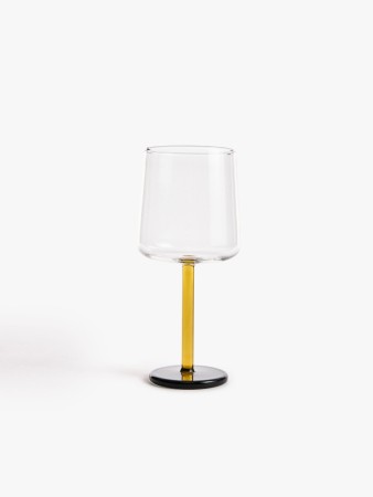 бокал из стекла с цветной ножкой - бокалы, стаканы и кувшины