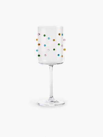 бокал из стекла с фактурным декором - посуда для напитков фактурная 