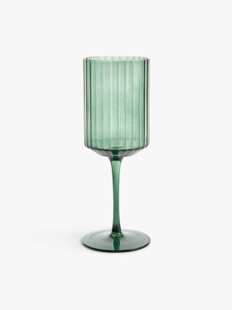 бокал из стекла с рельефным узором - посуда