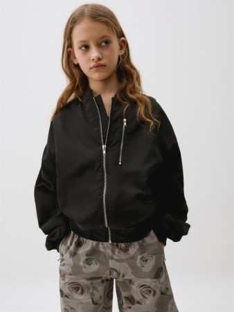 бомбер оверсайз для девочек - детская одежда, обувь и аксессуары объемная 