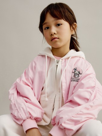 бомбер оверсайз с вышивкой hello kitty my melody для девочек - детские бомберы