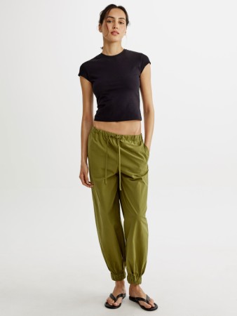 брюки-джоггеры из хлопка фотография