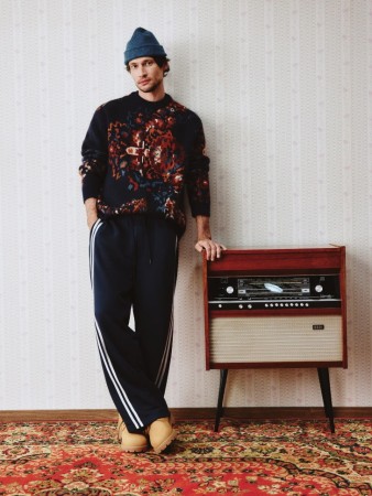 брюки из футера с лампасами - мужская одежда с карманами 