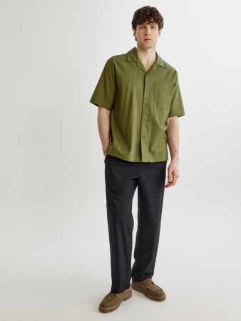 брюки из хлопка на резинке фотография