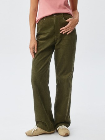 брюки из хлопкового вельвета - женские брюки