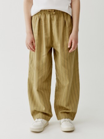 брюки из смесового льна в полоску для мальчиков фотография