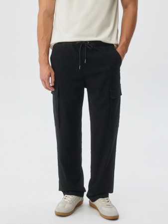 брюки карго из смесового хлопка фотография