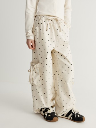 брюки карго в горошек для девочек - детская одежда, обувь и аксессуары для всех возрастов sela 