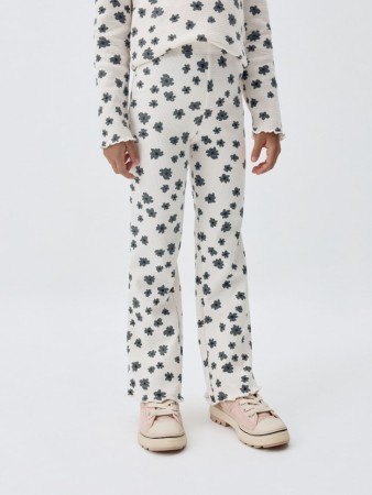 брюки клеш с принтом для девочек - детские брюки для девочек 