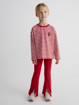 брюки клеш с разрезами для девочек - детская одежда с разрезом 