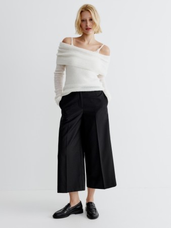 брюки-кюлоты из костюмной ткани - женские брюки sela 