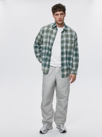 брюки парашюты из смесового хлопка - джинсы и брюки со стопперами 