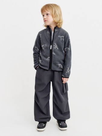брюки-парашюты из softshell на флисе для мальчиков - брюки softshell 
