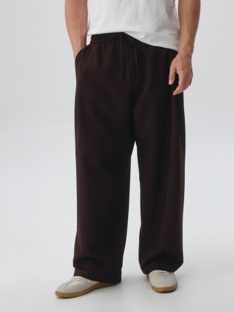 брюки wide leg со складками - мужская одежда клеш 