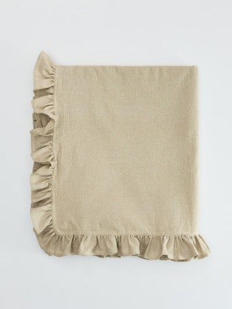 cкатерть из хлопка и льна с оборками - товары для дома