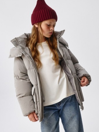 демисезонная куртка с капюшоном для девочек из коллекции sela archive - детская одежда, обувь и аксессуары пуховая 