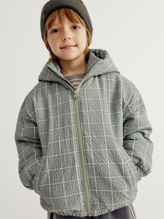 демисезонная куртка в клетку для мальчиков - куртки в клетку 