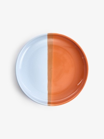 десертная тарелка из каменной керамики - посуда недорогая 