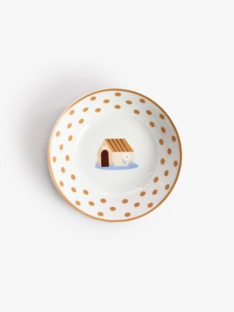 детская глубокая тарелка из фарфора с рисунком - офферы