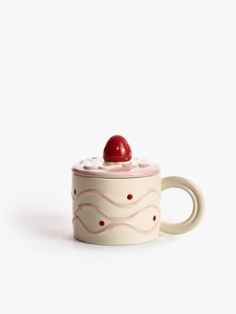 детская кружка из майолики с крышкой - посуда для напитков