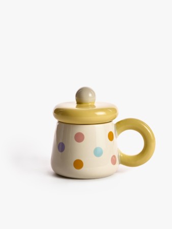 детская кружка из майолики с крышкой - посуда